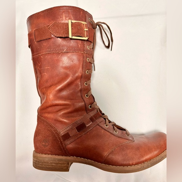 Timberland Leather and Nubuck wide calf boots. - Picture 8 of 15